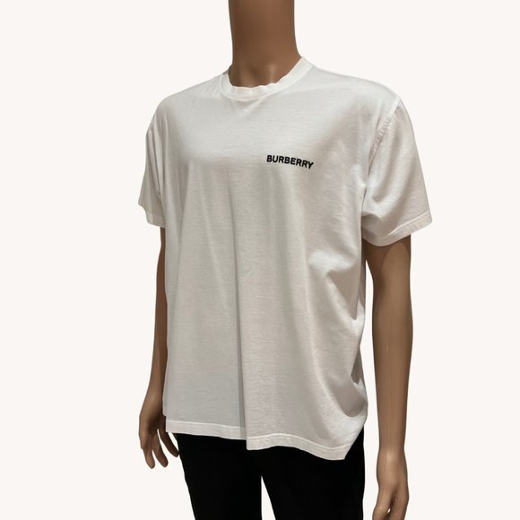 BURBERRY TB MONOGRAM T-SHIRT IN WHITE - Picture 2 of 6